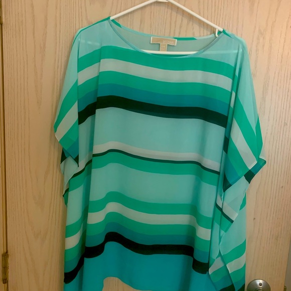 Michael Kors Tops - 🎉2/$60 sale🎉 Michael Kors beautiful striped colorful top size S/M almost new